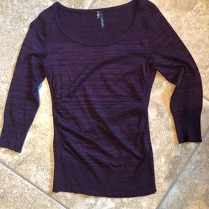 Deep plum sweater space dye
